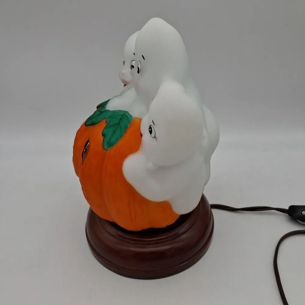 2000 Vintage Old World Christmas Halloween Light Trio of Giggling Ghosts w/ Box